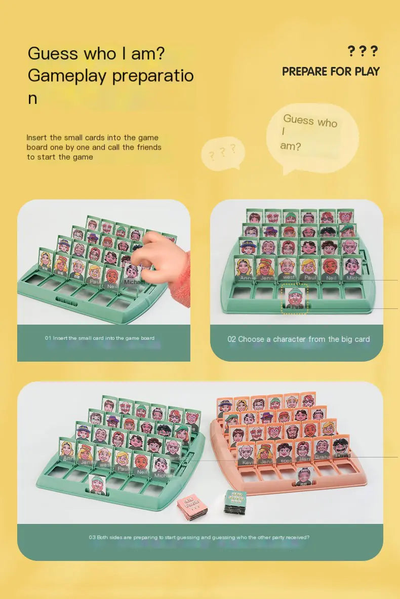 🎉 Guess Who I Am – The Ultimate Family Logic & Guessing Game!