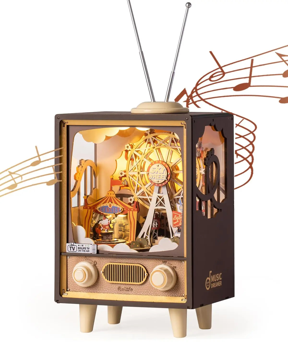 🎡 Robotime Rolife Sunset Carnival Music Box