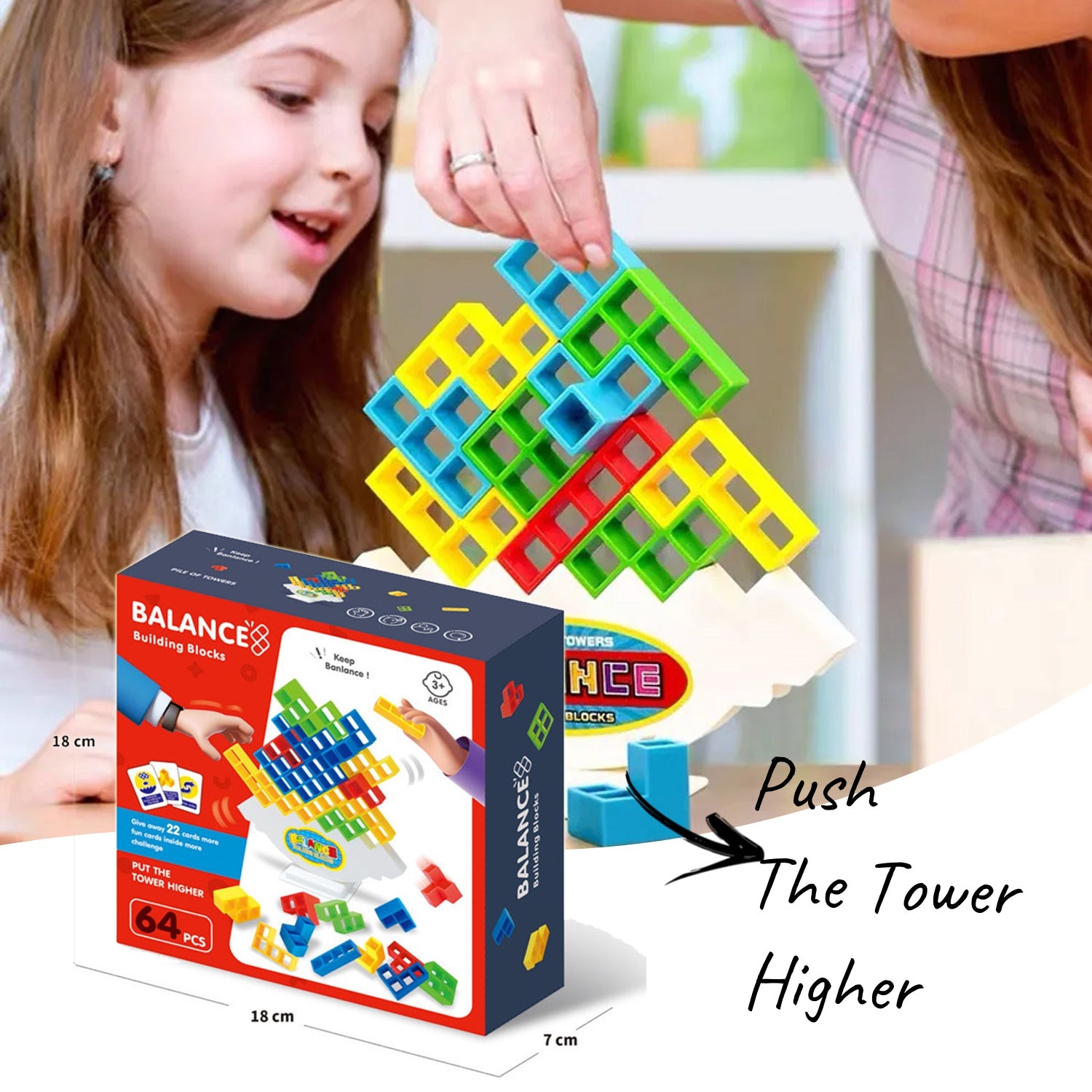 🎉 Balance Stacking Tower Game — Fun for Kids, Adults & Family Game Nights!