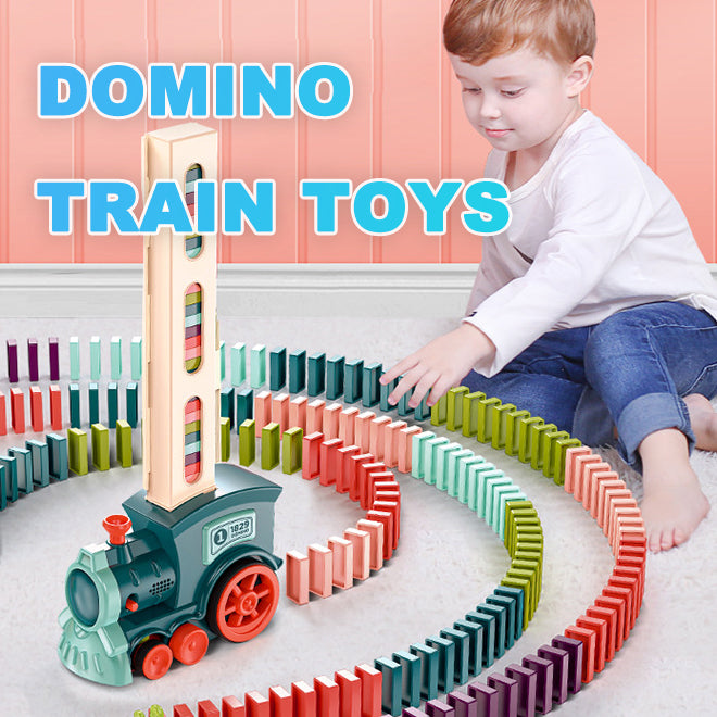 🚂 Domino Train – Automatic Domino-Laying Toy for Kids!