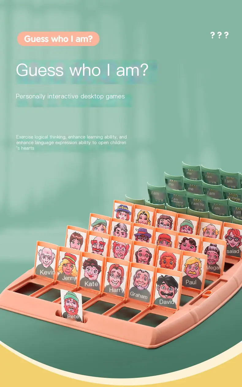 🎉 Guess Who I Am – The Ultimate Family Logic & Guessing Game!