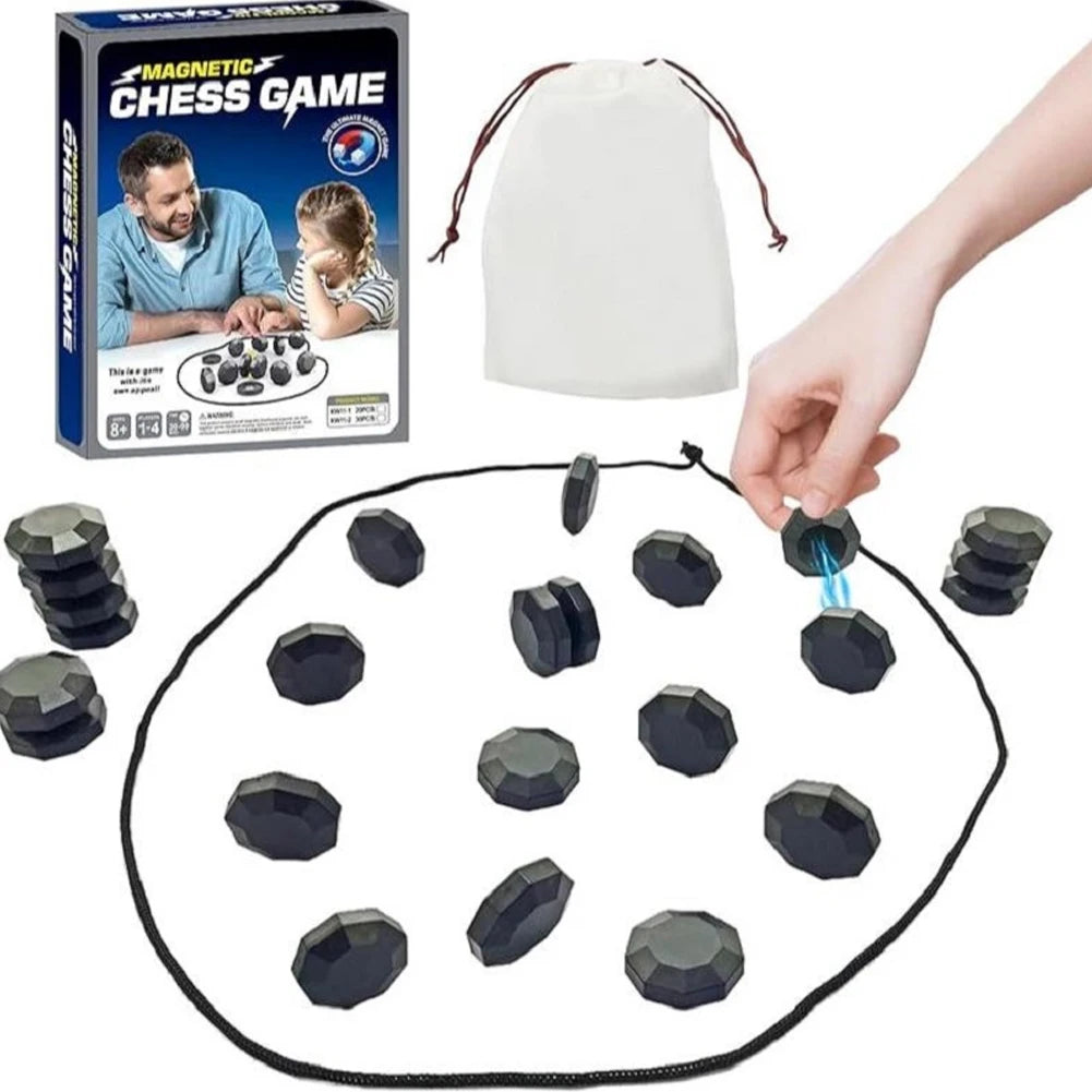 ♟️ ChessMag™ Magnetic Stone Board Set — Play Anywhere. Think Deeper. Never Lose Your Strategy Again.