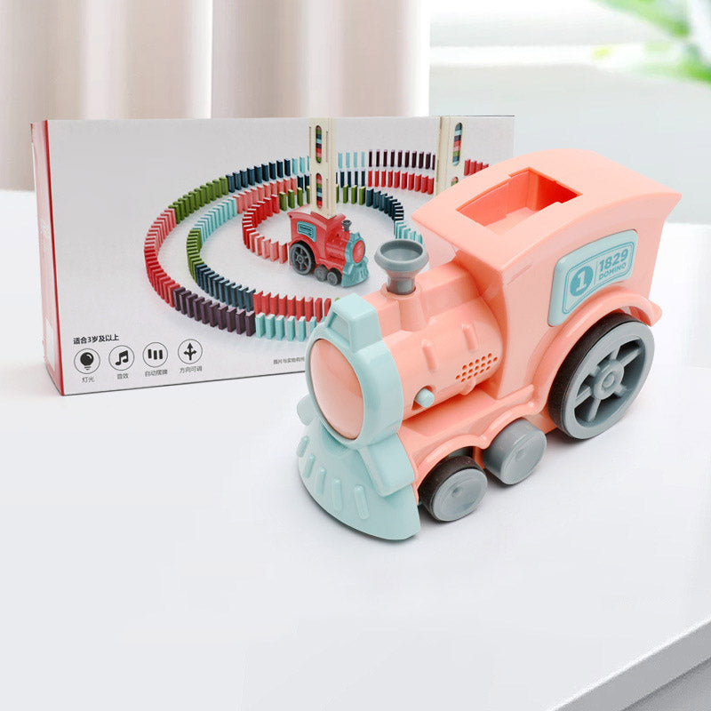 🚂 Domino Train – Automatic Domino-Laying Toy for Kids!
