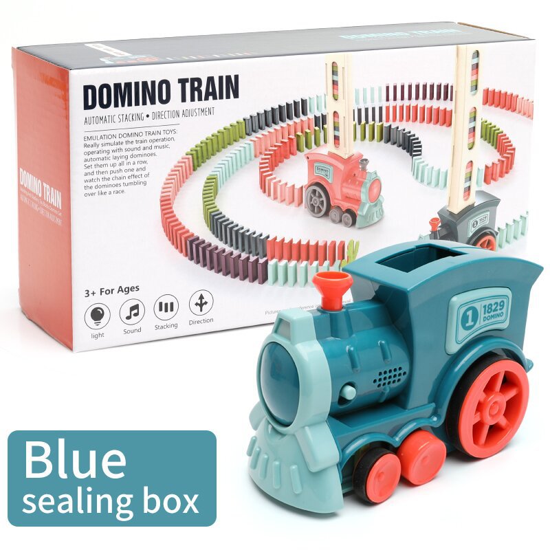 🚂 Domino Train – Automatic Domino-Laying Toy for Kids!