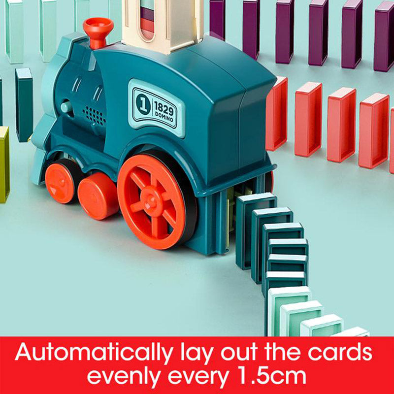🚂 Domino Train – Automatic Domino-Laying Toy for Kids!