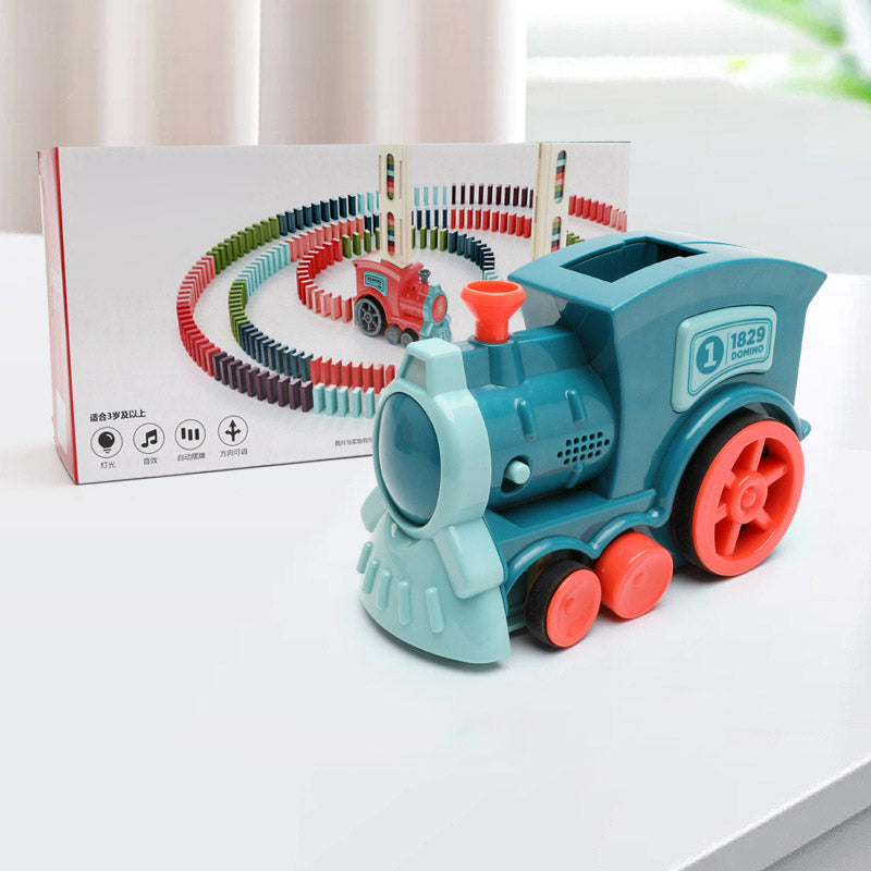🚂 Domino Train – Automatic Domino-Laying Toy for Kids!