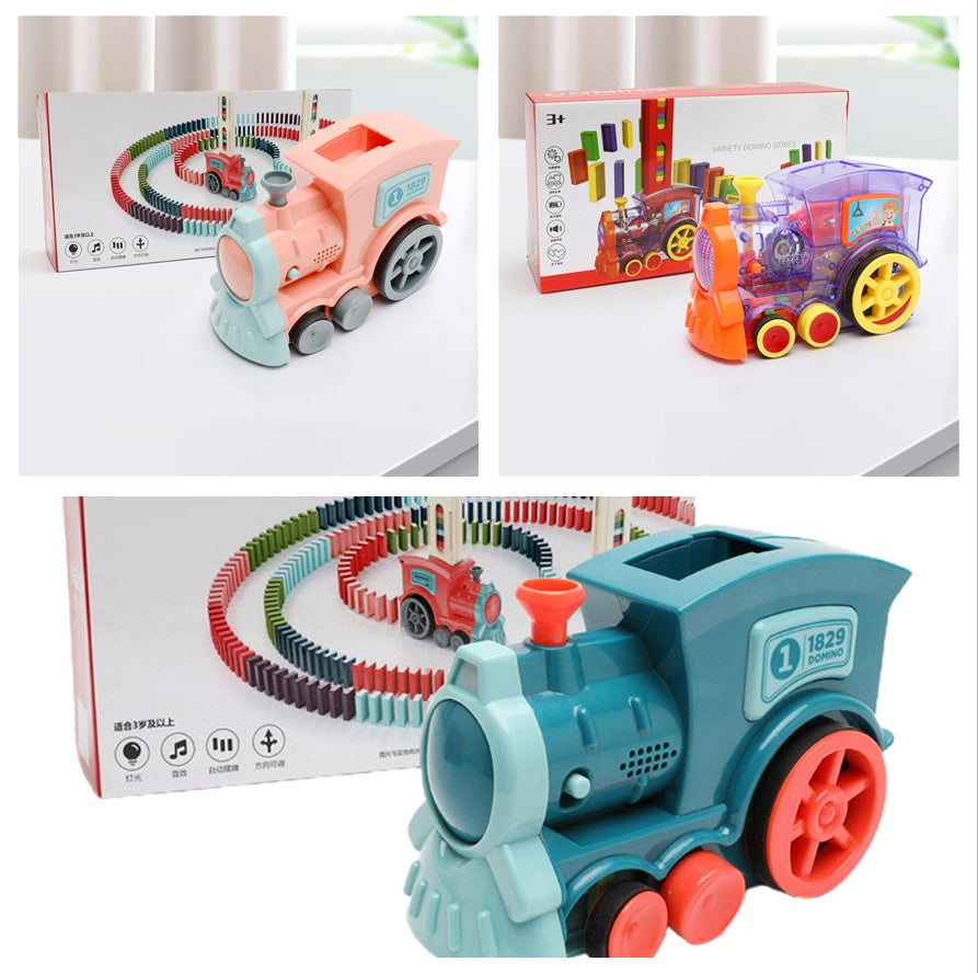 🚂 Domino Train – Automatic Domino-Laying Toy for Kids!