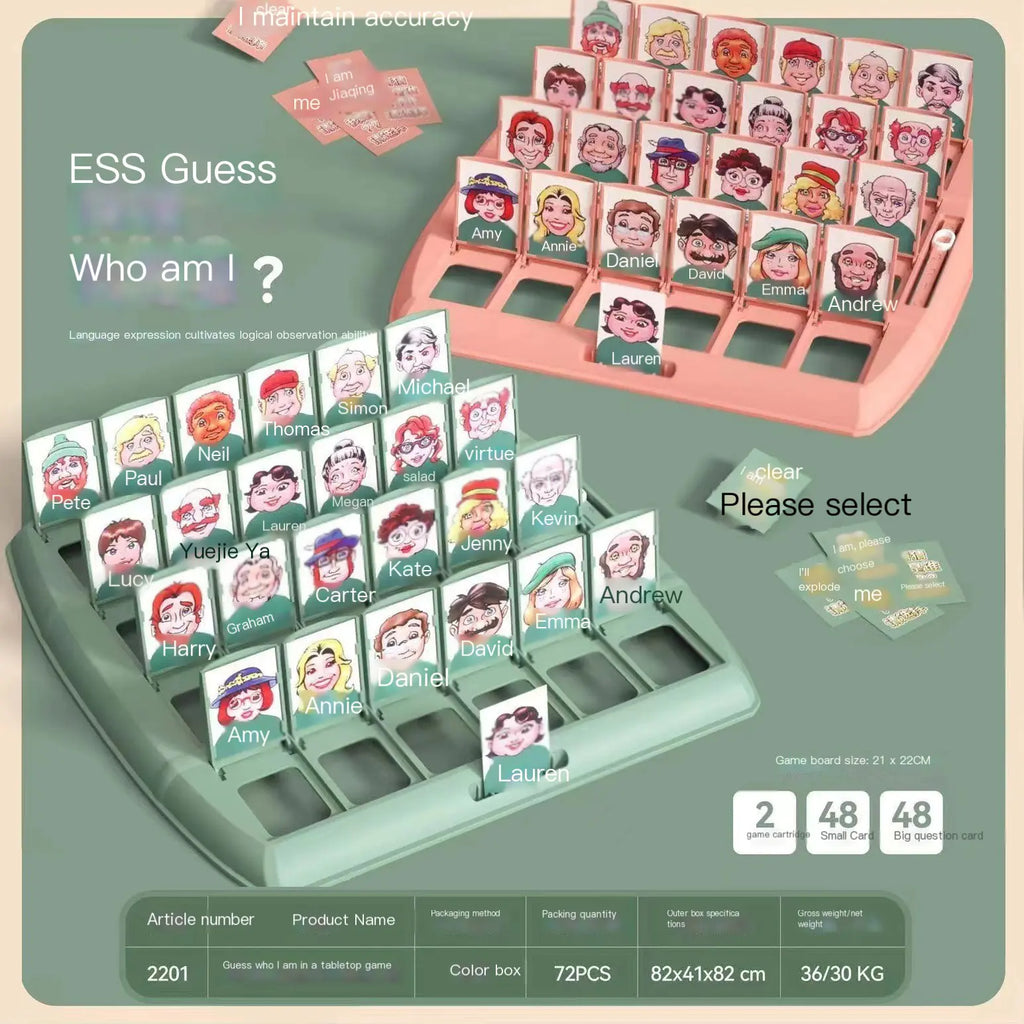 🎉 Guess Who I Am – The Ultimate Family Logic & Guessing Game!